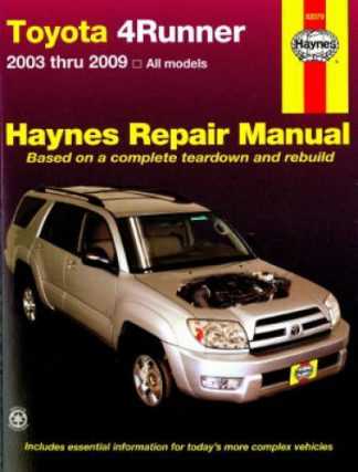 2002 toyota 4runner repair manual