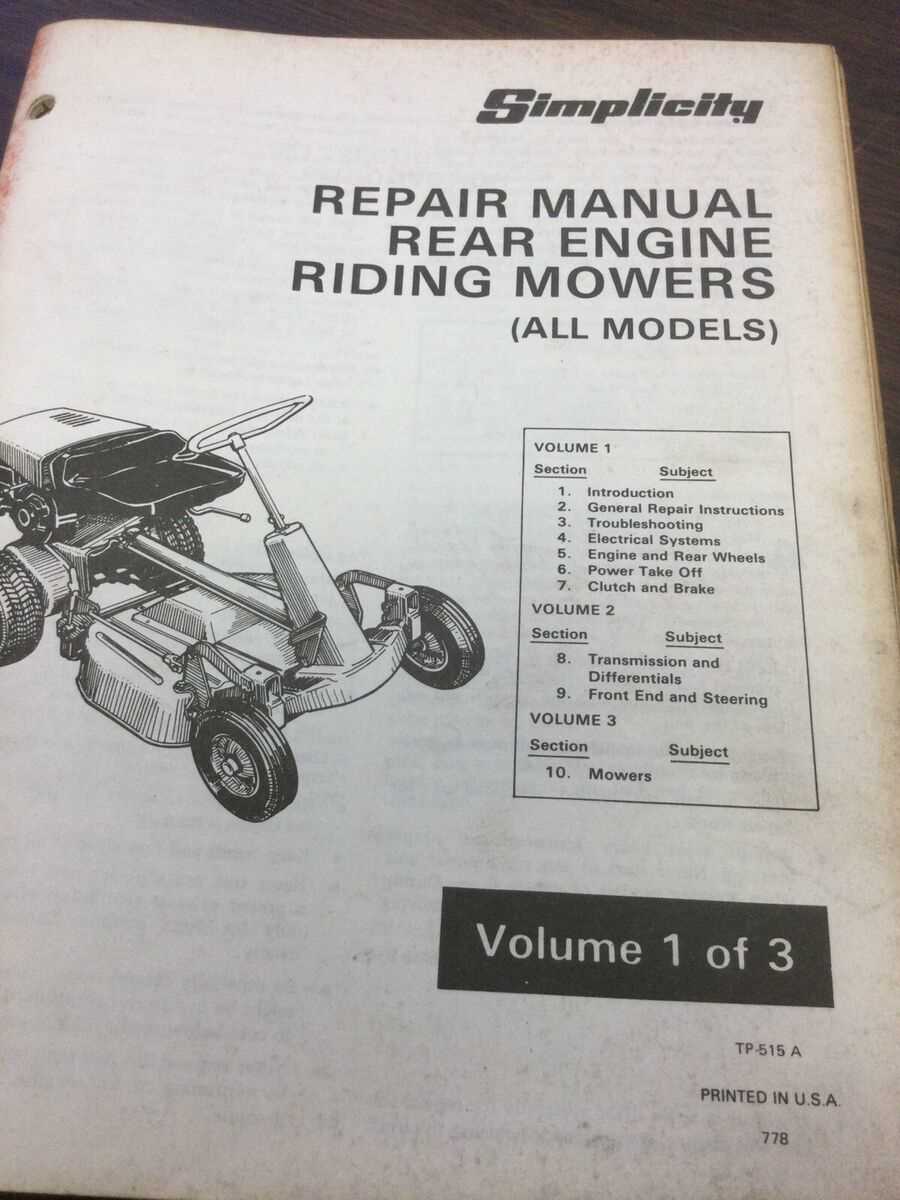 simplicity regent repair manual