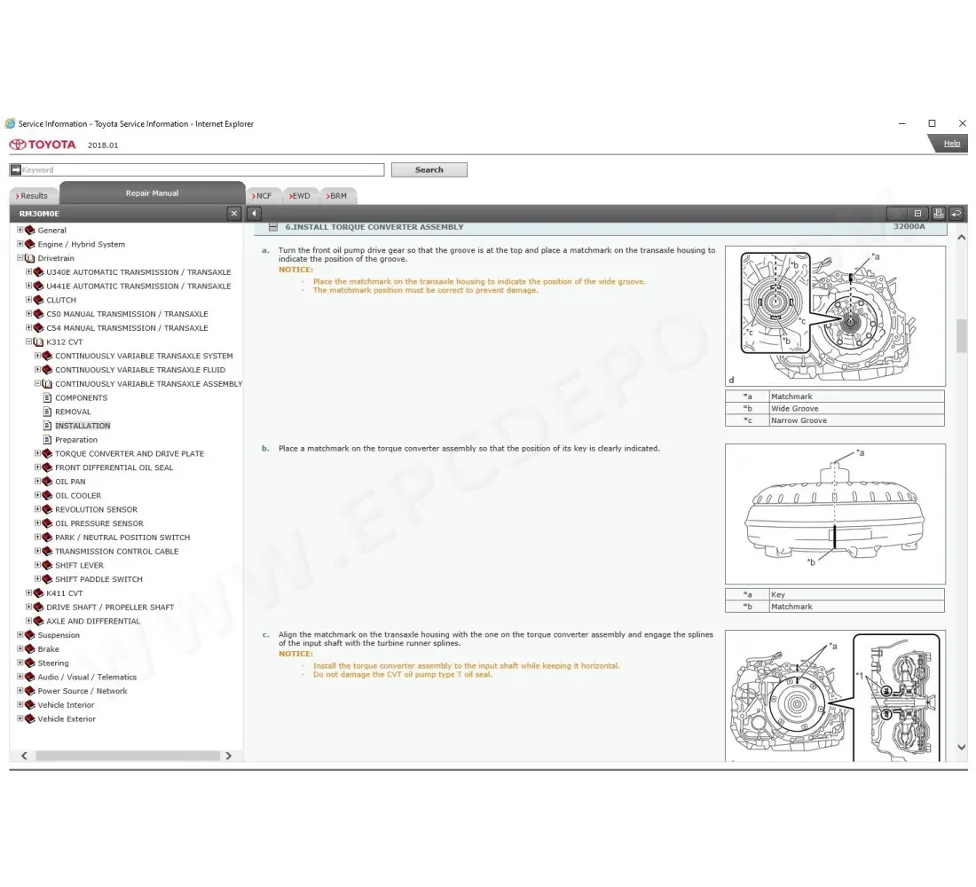 toyota cvt transmission repair manual