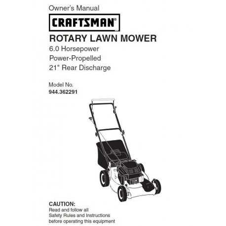 craftsman self propelled lawn mower repair manual