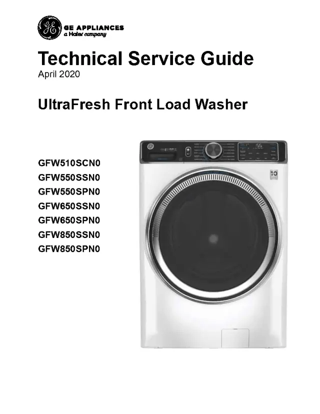 ge washing machine repair manual