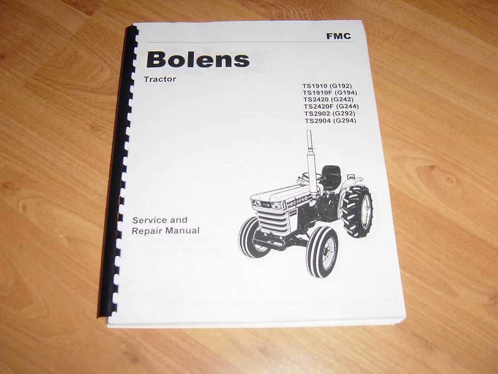 bolens lawn tractor repair manual