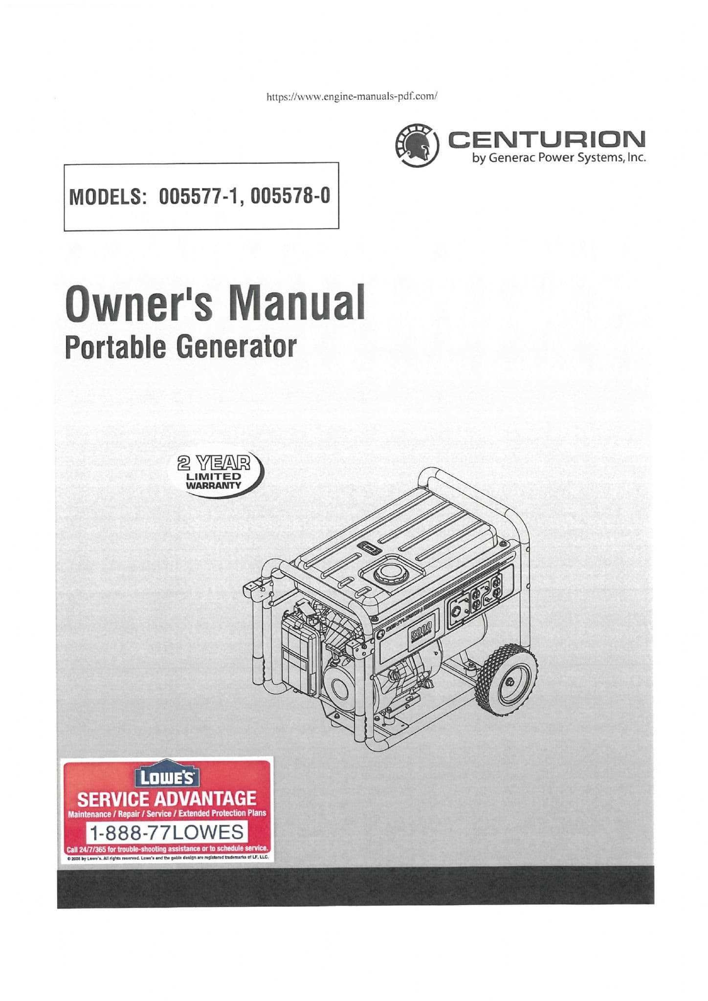 generac 4000xl repair manual