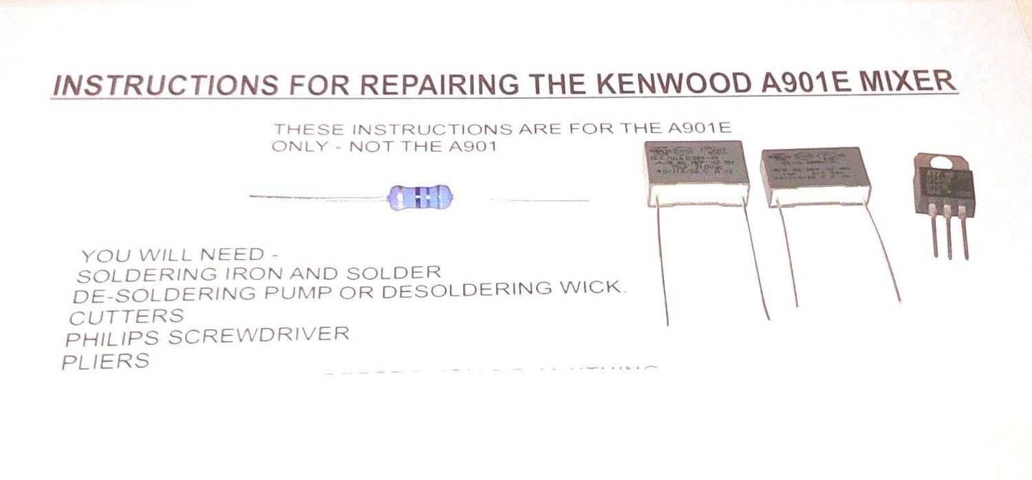 kenwood chef a901e repair manual