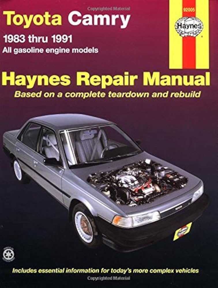 1987 toyota camry repair manual