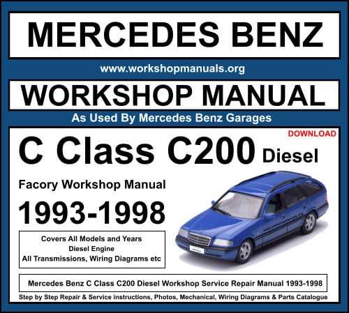 mercedes benz all models service repair workshop manual