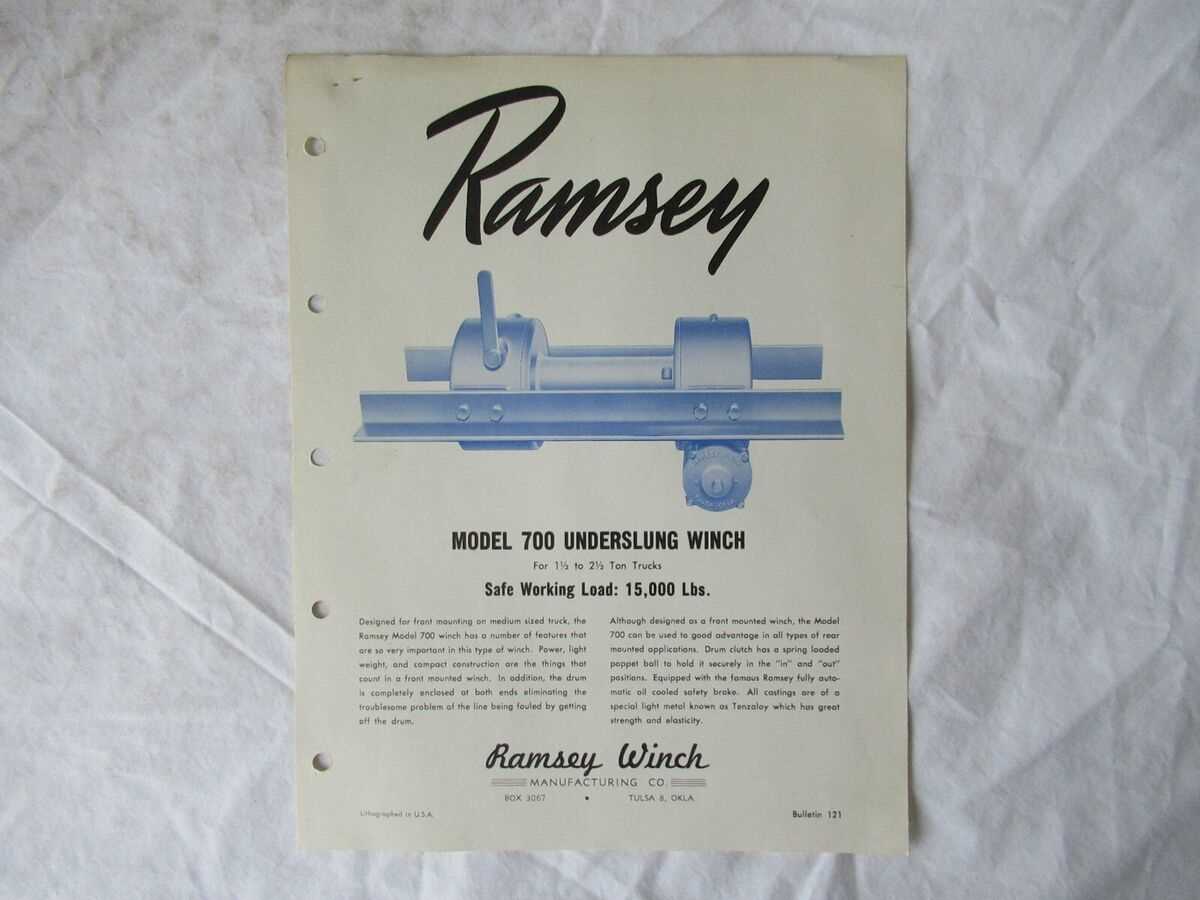 ramsey winch repair manual