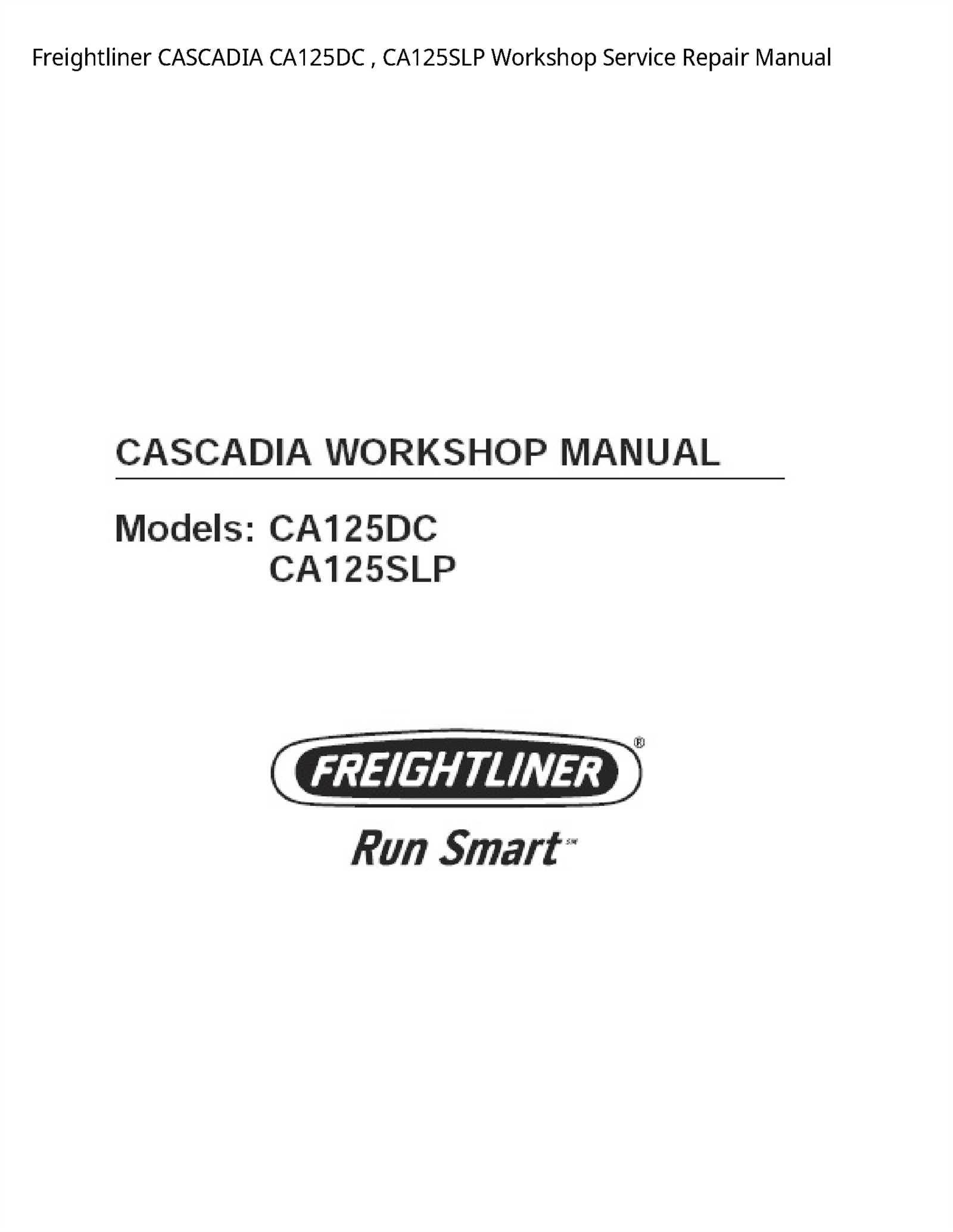 freightliner cascadia repair manual