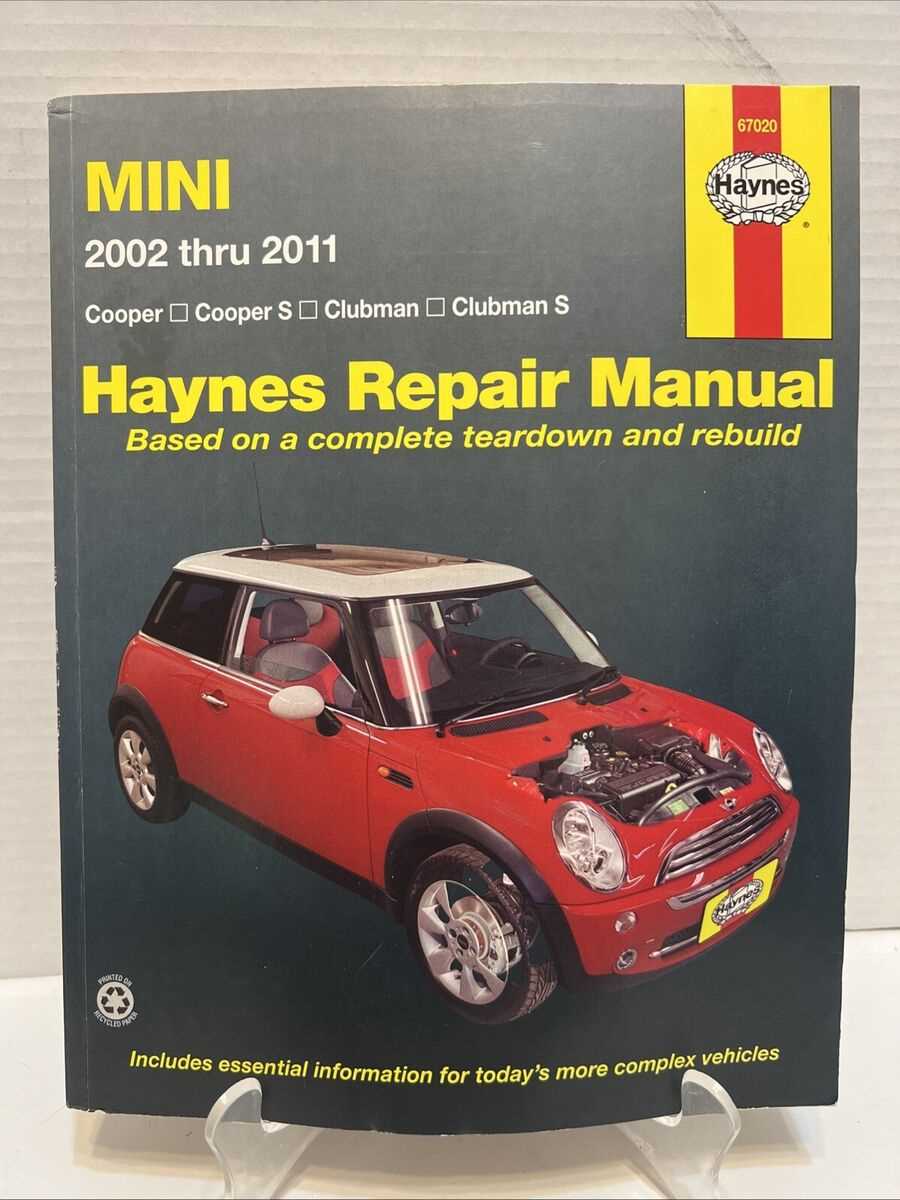 2002 mini cooper repair manual