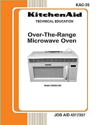 kitchenaid microwave repair manual