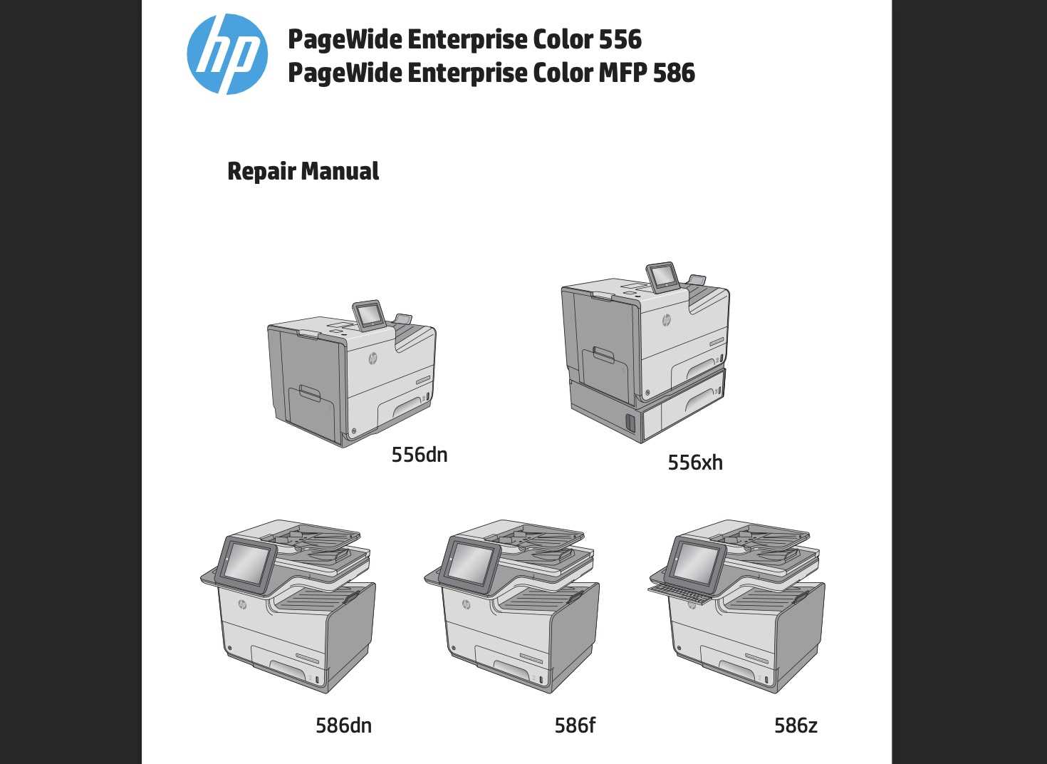 hp pagewide pro 477 repair manual