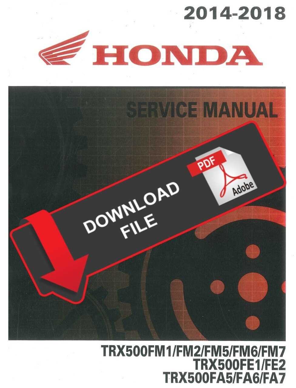 free honda recon 250 repair manual