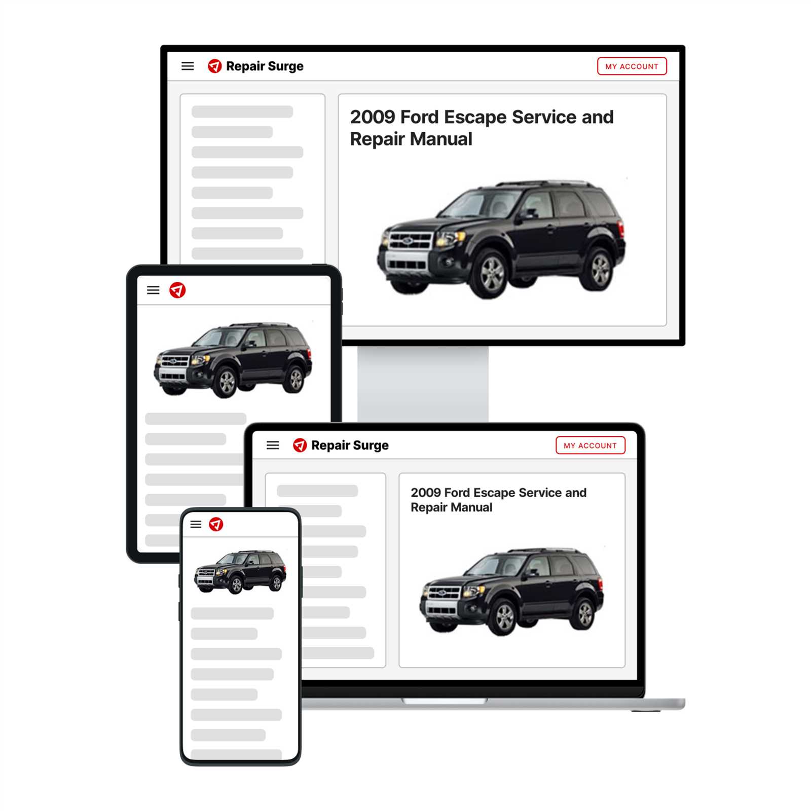 2009 ford escape repair manual