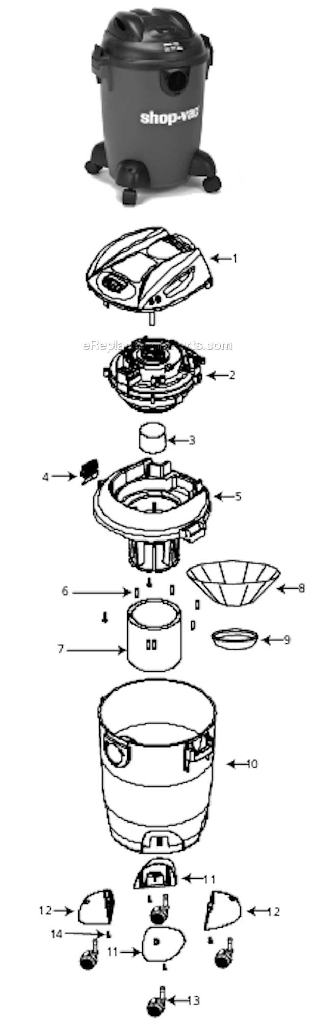 shop vac repair manual