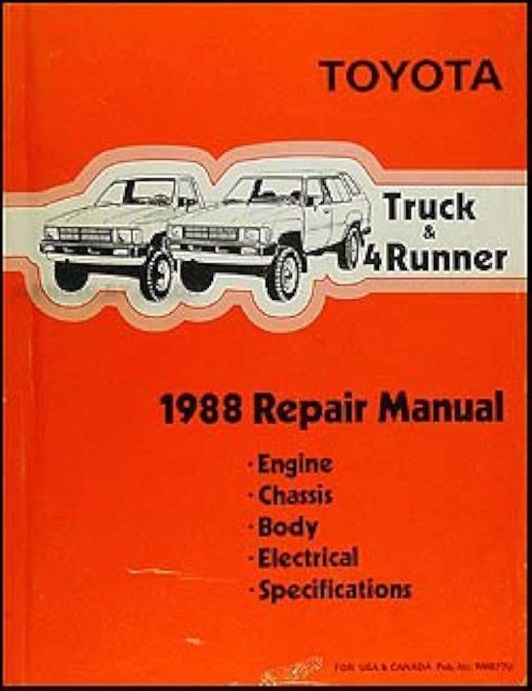 1988 toyota pickup repair manual