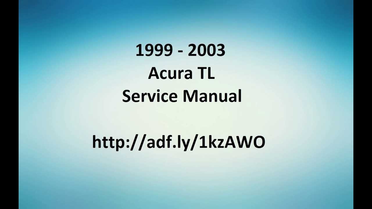 2002 acura tl repair manual