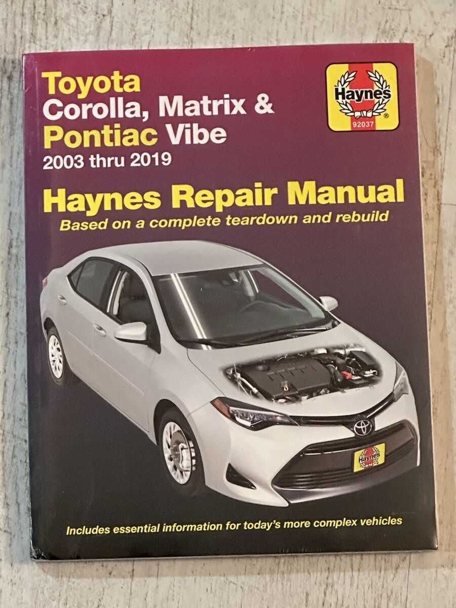 pontiac vibe repair manual