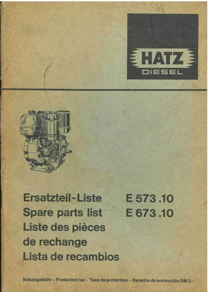 hatz diesel repair manual