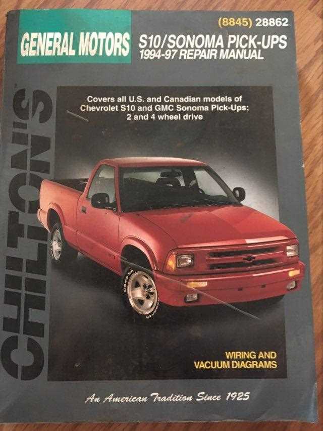 1985 chevy s10 repair manual