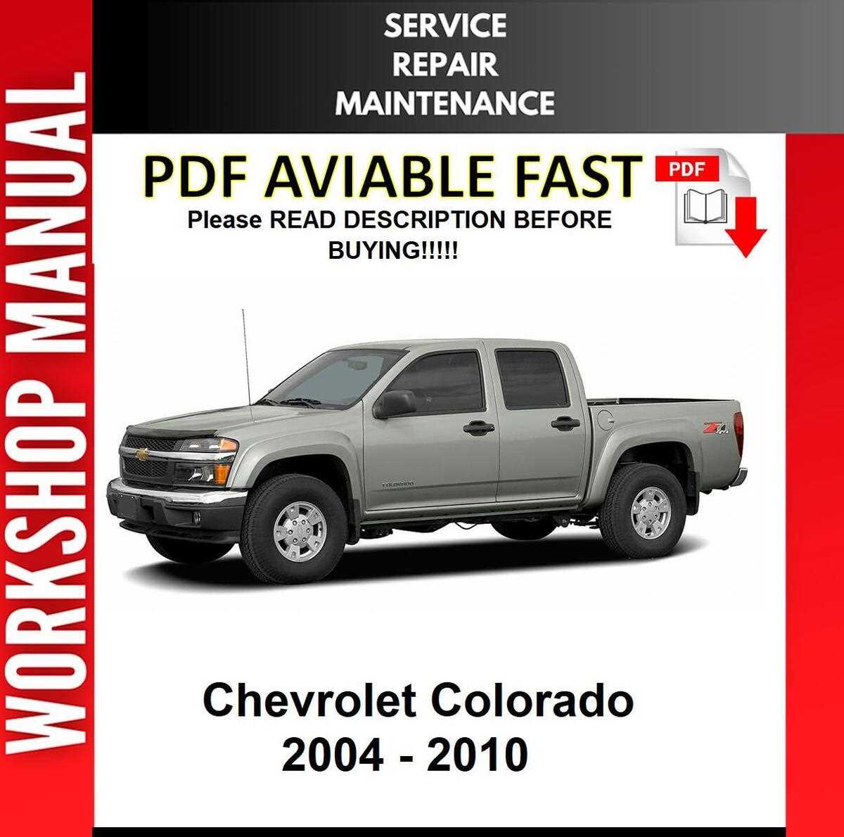 2004 chevy colorado repair manual