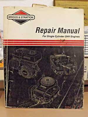 briggs and stratton single cylinder repair manual