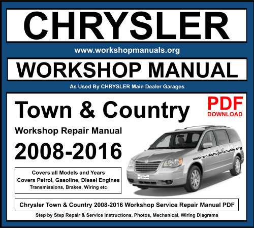 2000 chrysler town and country repair manual