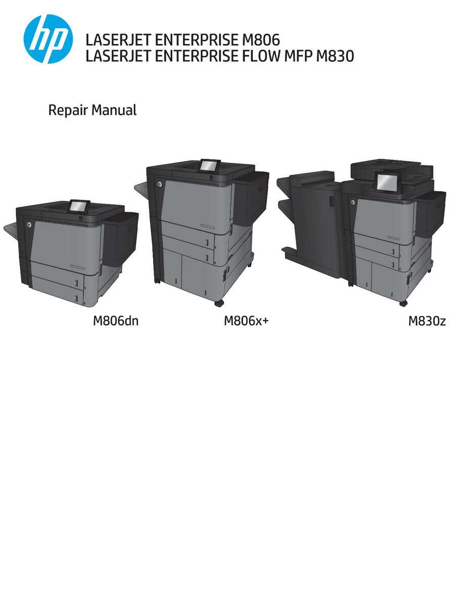 hp printer repair manuals