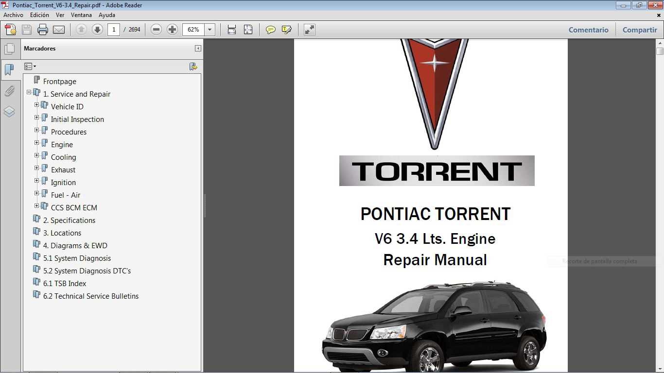 2007 pontiac torrent repair manual