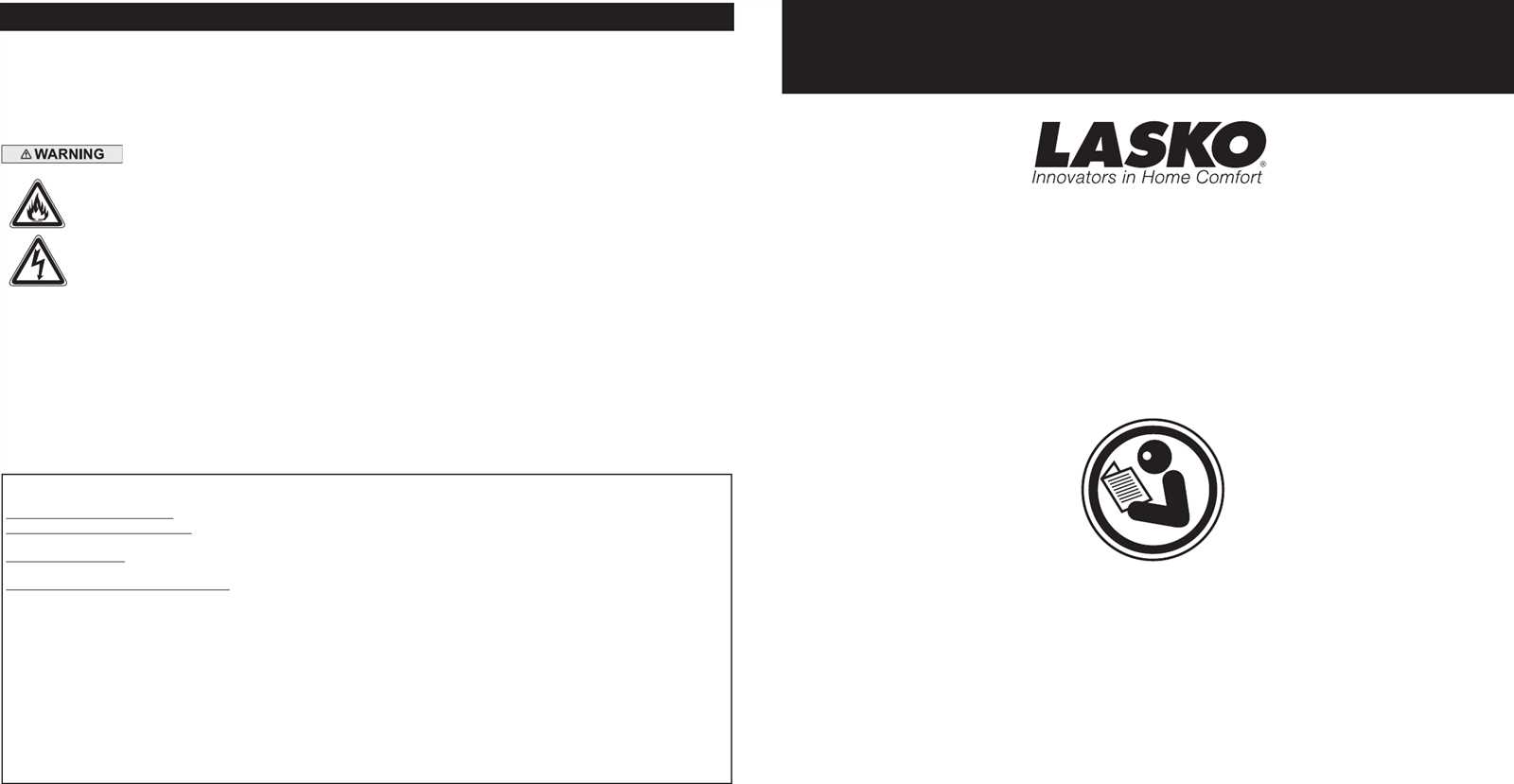 lasko fan repair manual