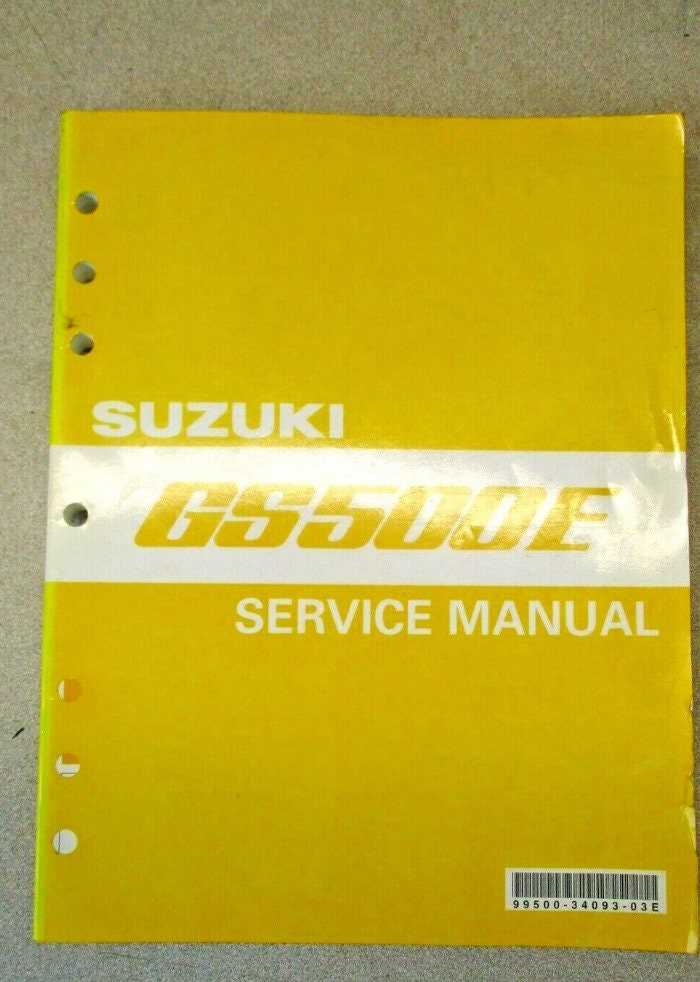 suzuki gs500f repair manual