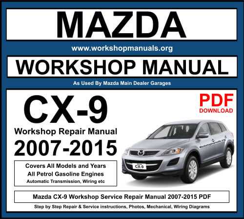 2007 mazda cx 7 repair manual