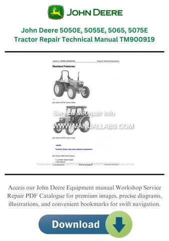 john deere 5055e repair manual