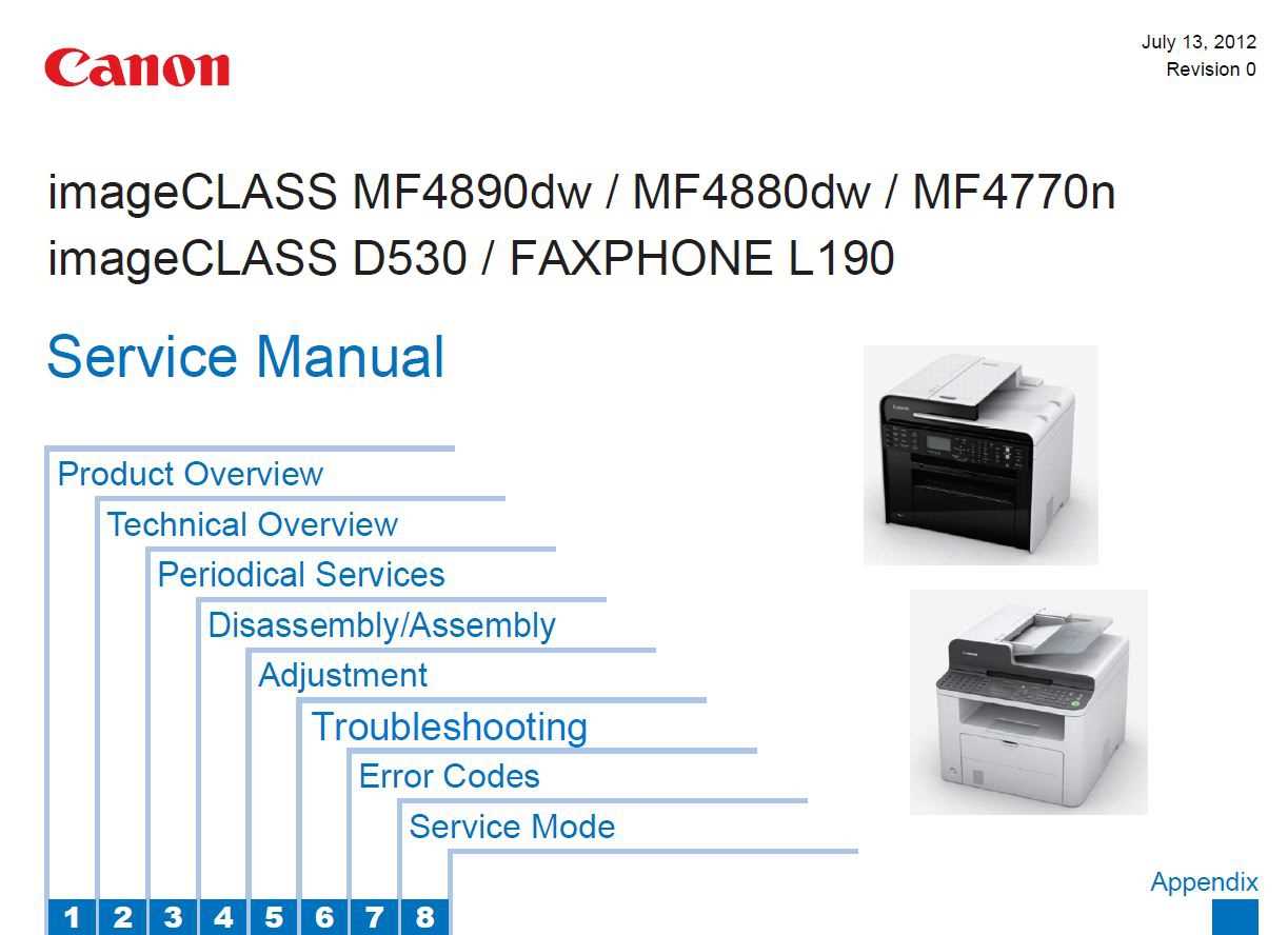 canon printer repair manuals