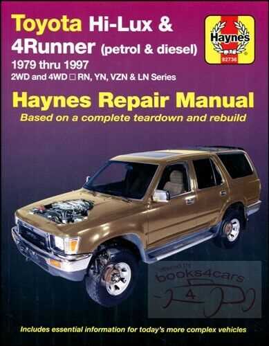 95 toyota 4runner repair manual