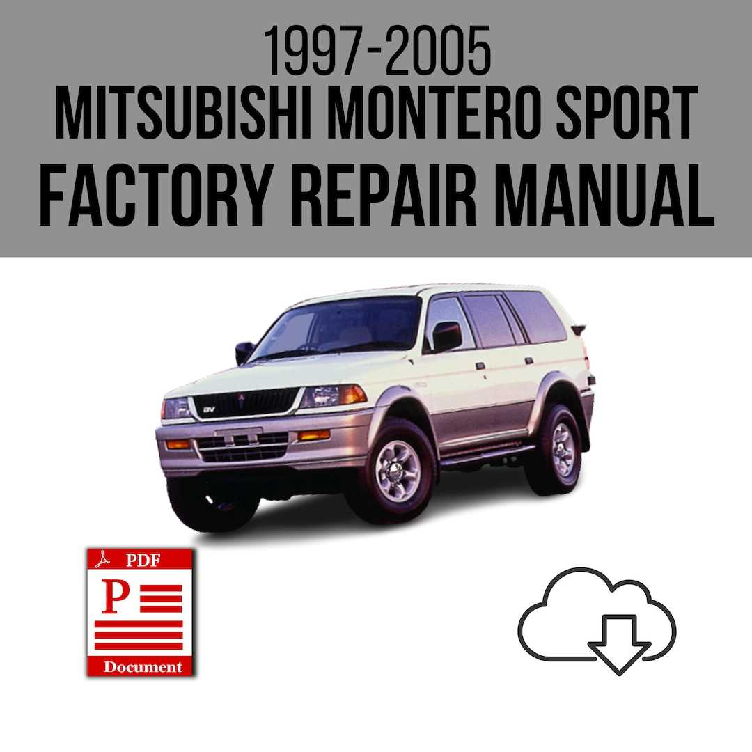 1997 mitsubishi montero repair manual