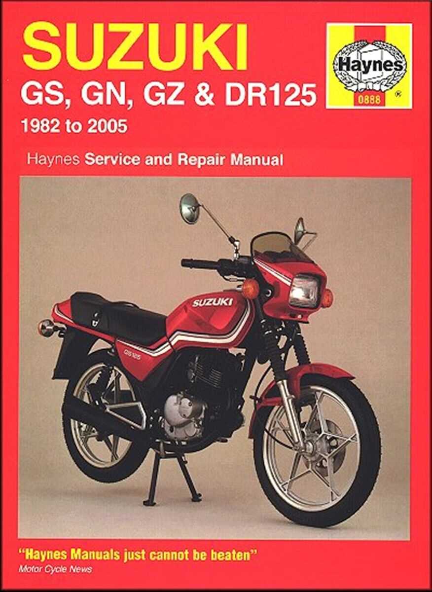 1982 suzuki gs1100e repair manual