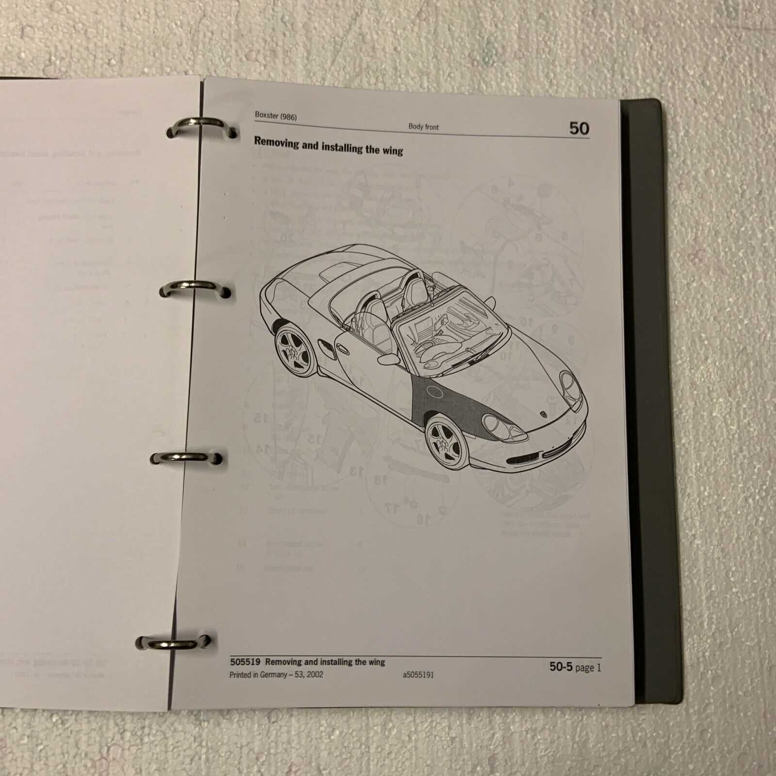 porsche boxster 986 repair manual