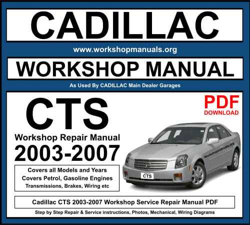 cadillac cts 2003 repair manual