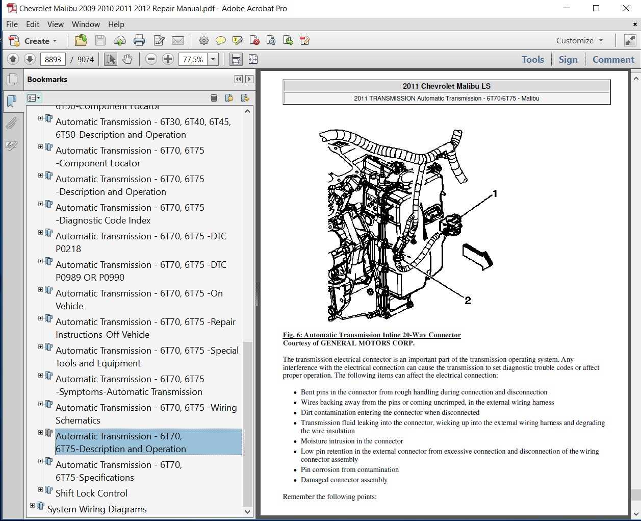 2000 chevy malibu repair manual