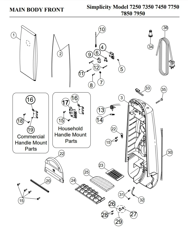 simplicity vacuum repair manual