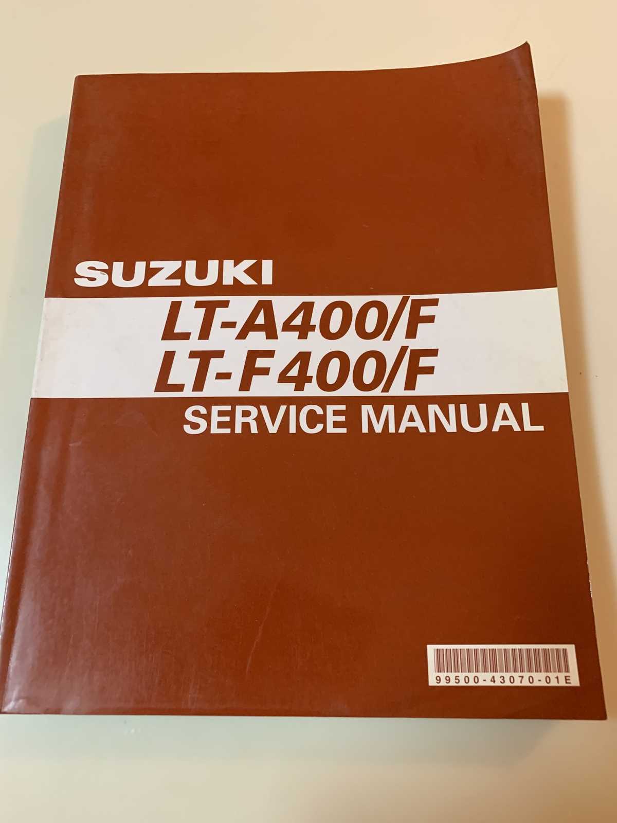 suzuki king quad repair manual