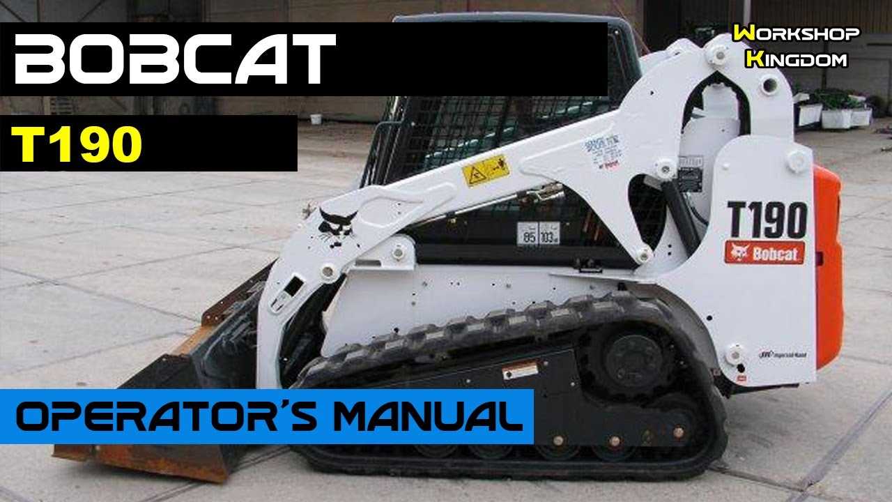 bobcat t190 service repair manual