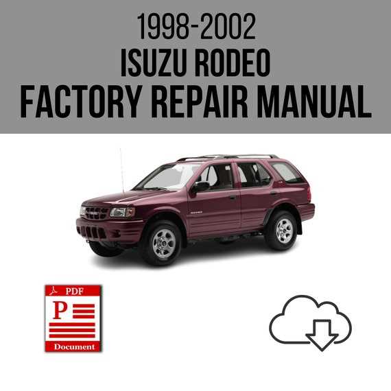 2000 isuzu rodeo repair manual