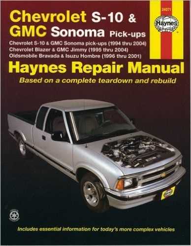 1994 chevy blazer repair manual