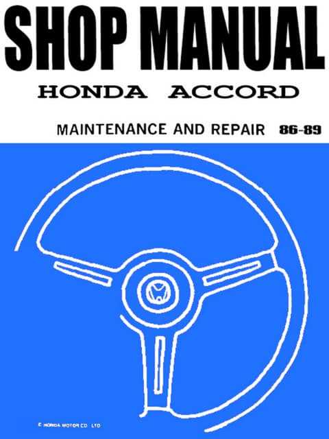 2013 accord repair manual