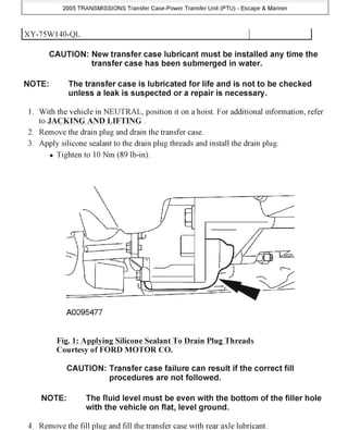 free ford escape repair manual