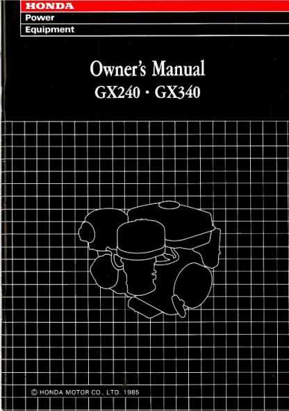 honda gx340 repair manual