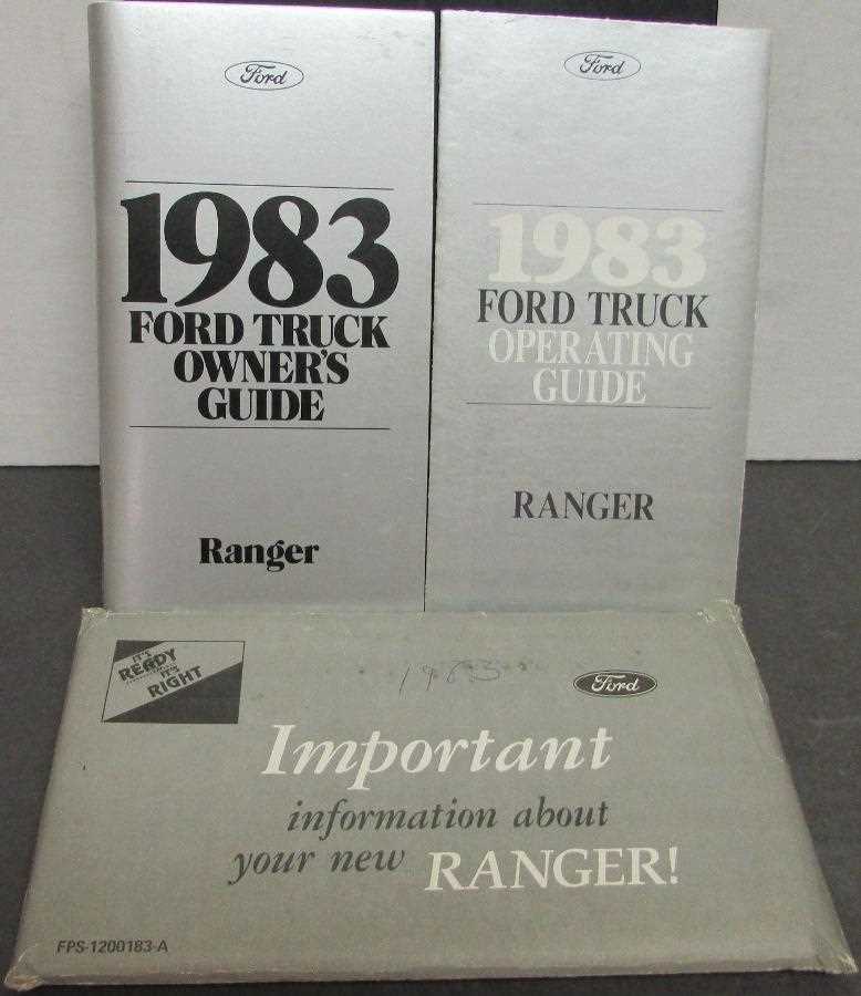 1983 ford ranger repair manual