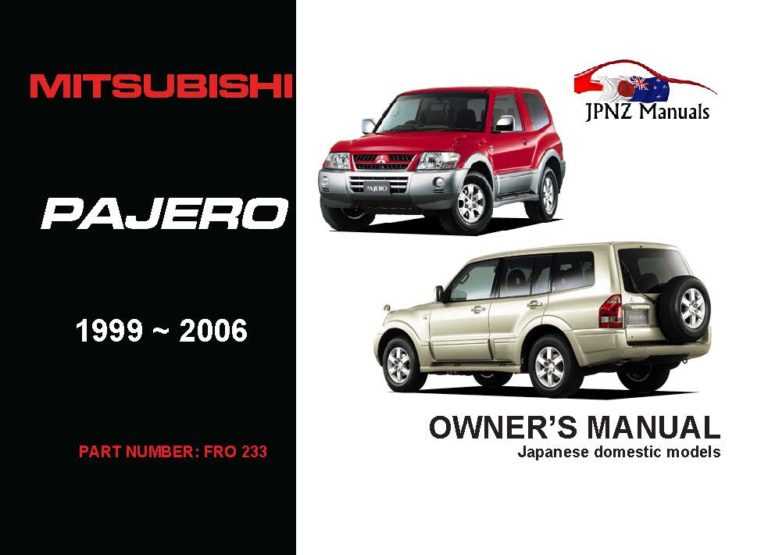 1999 mitsubishi montero repair manual