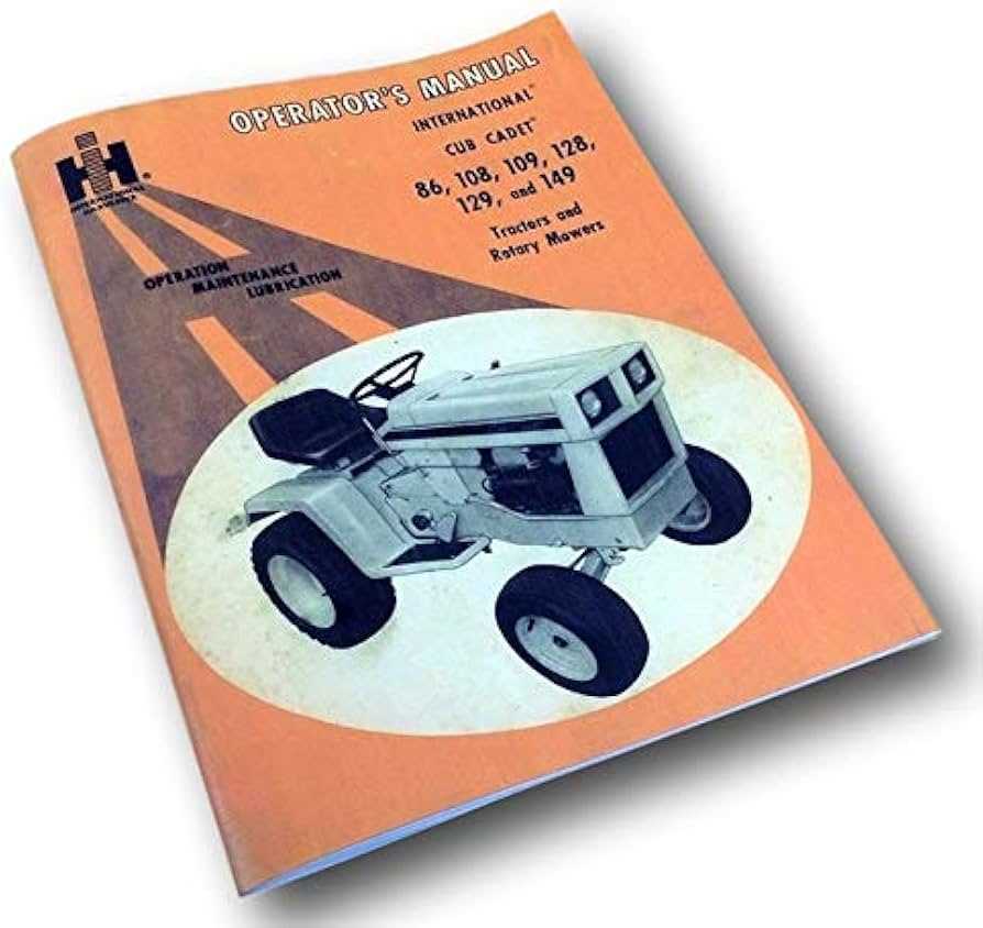 cub cadet mower repair manual